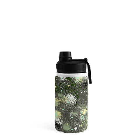 Ninola Design Ink Splatter Dark Night Water Bottle