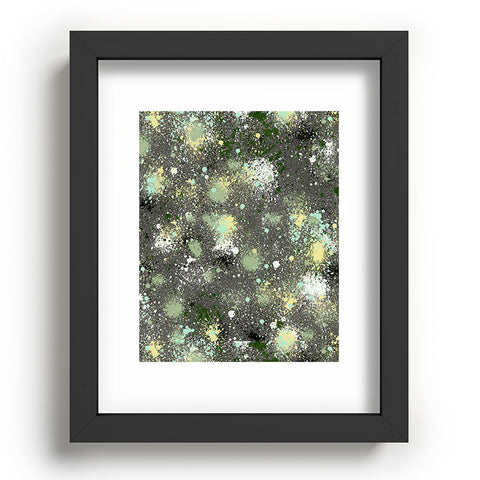 Ninola Design Ink Splatter Dark Night Recessed Framing Rectangle