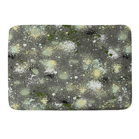 Ninola Design Ink Splatter Dark Night Memory Foam Bath Mat