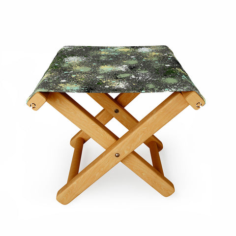 Ninola Design Ink Splatter Dark Night Folding Stool