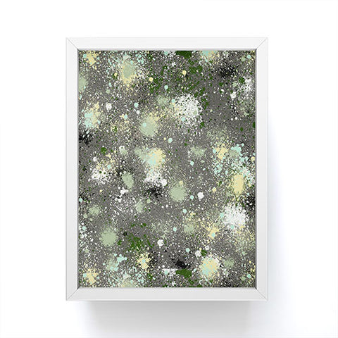 Ninola Design Ink Splatter Dark Night Framed Mini Art Print