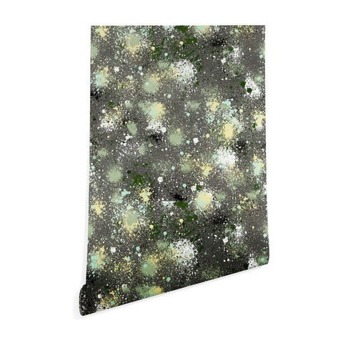Ninola Design Ink Splatter Dark Night Wallpaper