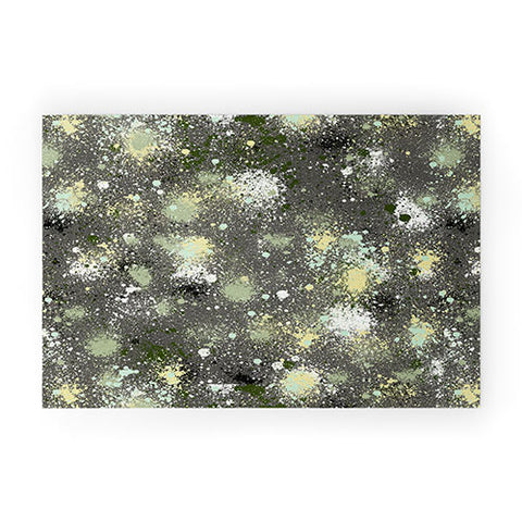 Ninola Design Ink Splatter Dark Night Welcome Mat