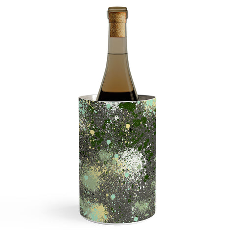 Ninola Design Ink Splatter Dark Night Wine Chiller
