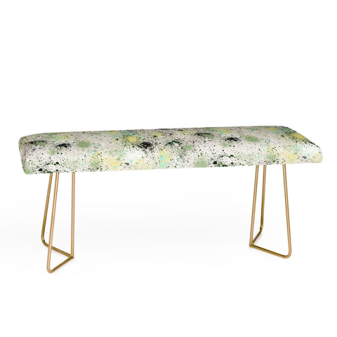 Ninola Design Ink Splatter Lime Banana Bench