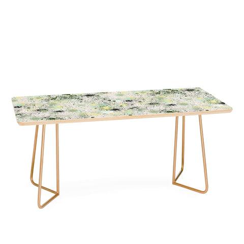 Ninola Design Ink Splatter Lime Banana Coffee Table