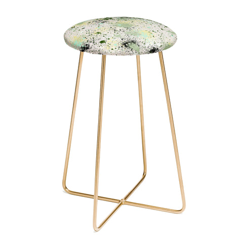 Ninola Design Ink Splatter Lime Banana Counter Stool