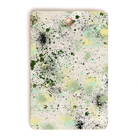 Ninola Design Ink Splatter Lime Banana Cutting Board Rectangle