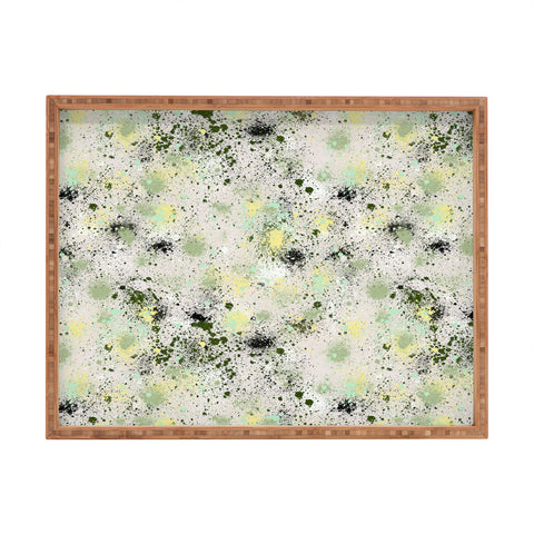 Ninola Design Ink Splatter Lime Banana Rectangular Tray