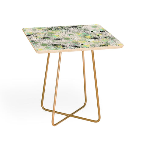 Ninola Design Ink Splatter Lime Banana Side Table