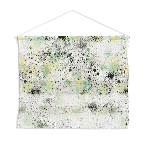 Ninola Design Ink Splatter Lime Banana Wall Hanging Landscape