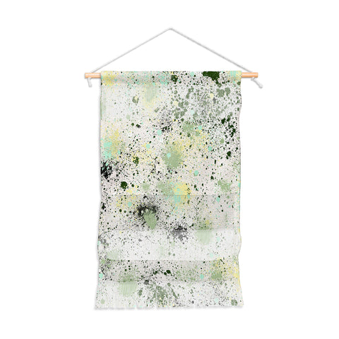 Ninola Design Ink Splatter Lime Banana Wall Hanging Portrait