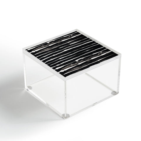 Ninola Design Ink stripes Black Acrylic Box