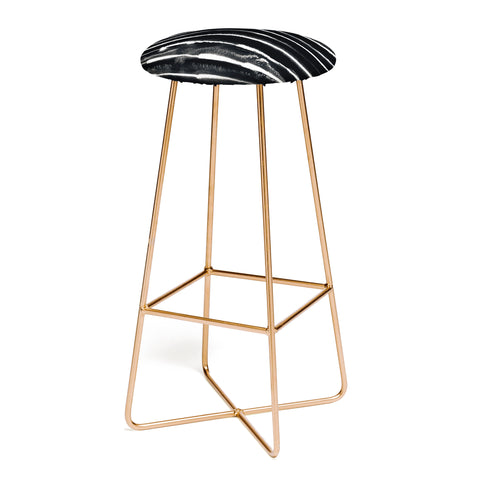 Ninola Design Ink stripes Black Bar Stool