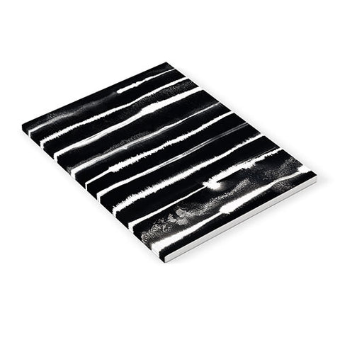 Ninola Design Ink stripes Black Notebook