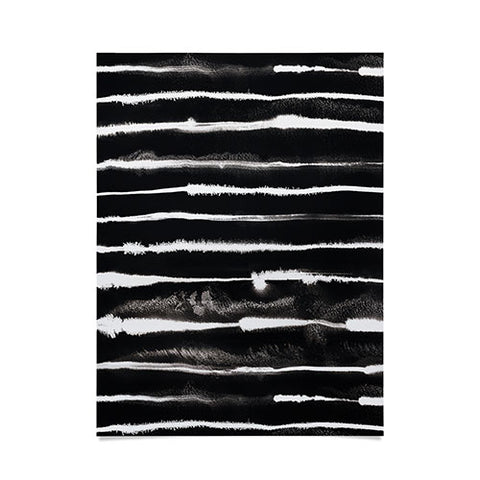 Ninola Design Ink stripes Black Poster