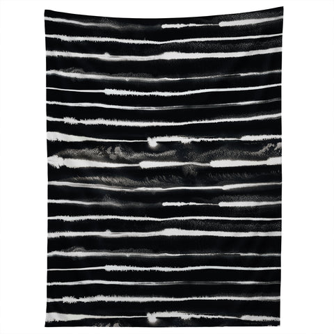Ninola Design Ink stripes Black Tapestry