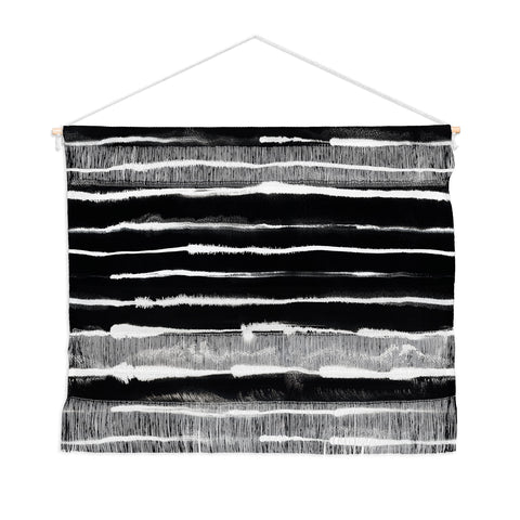 Ninola Design Ink stripes Black Wall Hanging Landscape