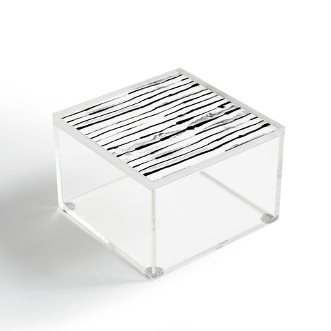 Ninola Design Ink stripes White Acrylic Box