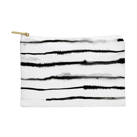 Ninola Design Ink stripes White Pouch