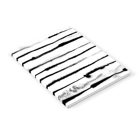 Ninola Design Ink stripes White Notebook