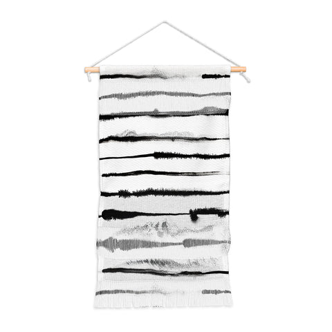 Ninola Design Ink stripes White Wall Hanging Portrait