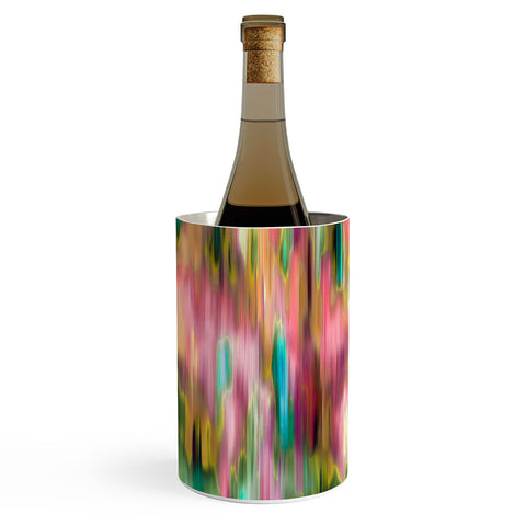 Ninola Design Iridiscent lines floral pink Wine Chiller