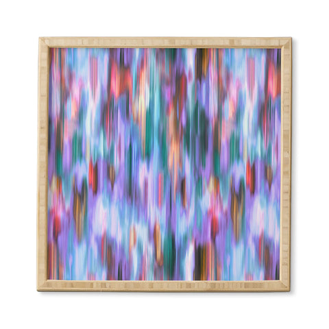 Ninola Design Iridiscent lines mauve sunset Framed Wall Art