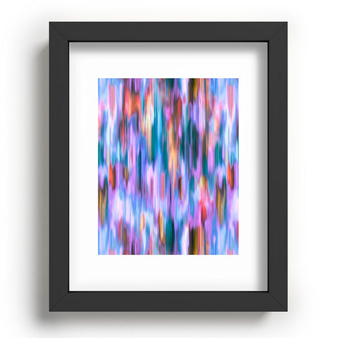 Ninola Design Iridiscent lines mauve sunset Recessed Framing Rectangle