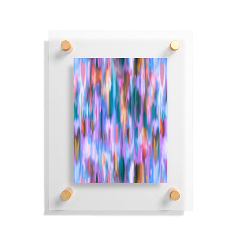 Ninola Design Iridiscent lines mauve sunset Floating Acrylic Print