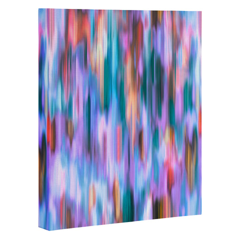 Ninola Design Iridiscent lines mauve sunset Art Canvas