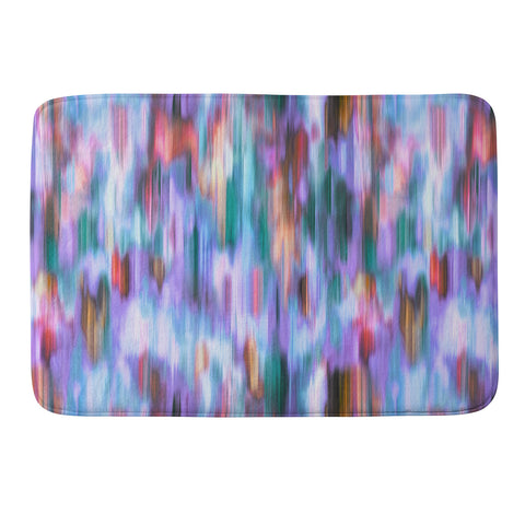 Ninola Design Iridiscent lines mauve sunset Memory Foam Bath Mat