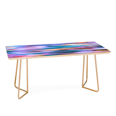 Ninola Design Iridiscent lines mauve sunset Coffee Table