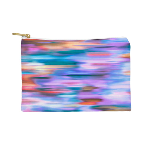 Ninola Design Iridiscent lines mauve sunset Pouch