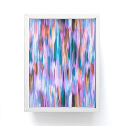Ninola Design Iridiscent lines mauve sunset Framed Mini Art Print