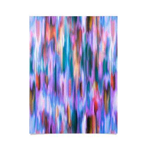 Ninola Design Iridiscent lines mauve sunset Poster