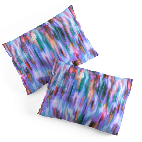 Ninola Design Iridiscent lines mauve sunset Pillow Shams