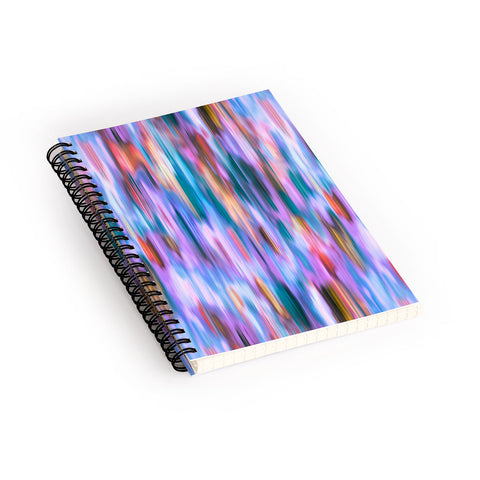 Ninola Design Iridiscent lines mauve sunset Spiral Notebook