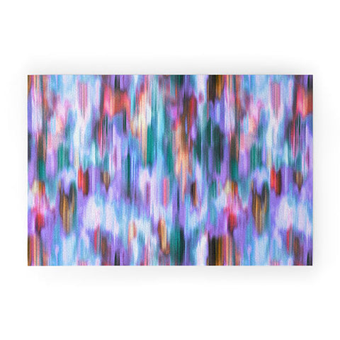 Ninola Design Iridiscent lines mauve sunset Welcome Mat