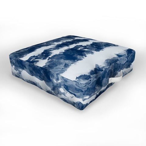 Ninola Design Japan Watercolor Cloud Stripes Outdoor Floor Cushion