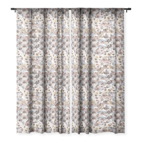 Ninola Design Japandi Experimental Texture Sheer Window Curtain