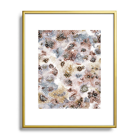Ninola Design Japandi Experimental Texture Metal Framed Art Print