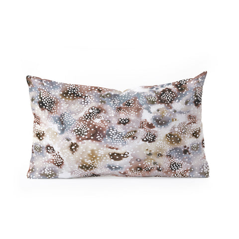 Ninola Design Japandi Experimental Texture Oblong Throw Pillow