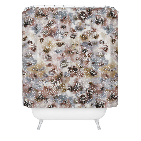 Ninola Design Japandi Experimental Texture Shower Curtain