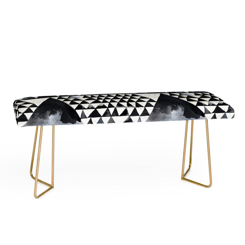 Ninola Design Japandi Geometric Triangles Bench