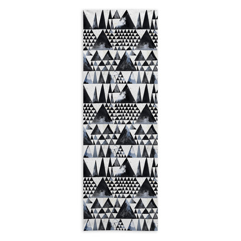Ninola Design Japandi Geometric Triangles Yoga Towel