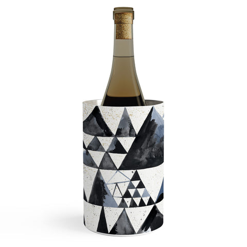 Ninola Design Japandi Geometric Triangles Wine Chiller