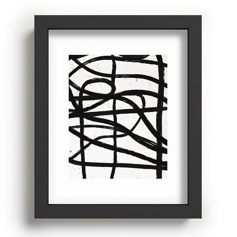 Ninola Design Japandi Minimal Black Marker Recessed Framing Rectangle