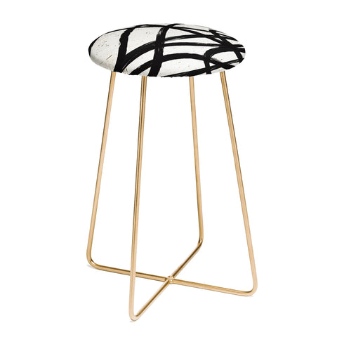 Ninola Design Japandi Minimal Black Marker Counter Stool