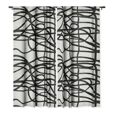 Ninola Design Japandi Minimal Black Marker Blackout Non Repeat